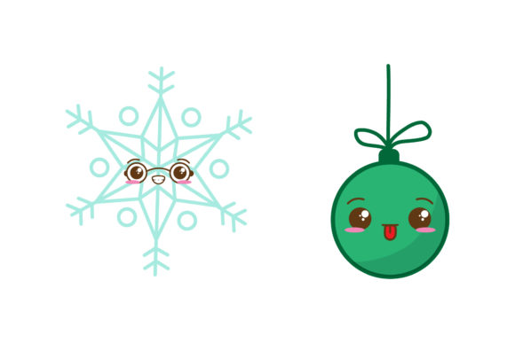 Download Snow &amp; Ornament Set Christmas Vectors - Vectors Collection