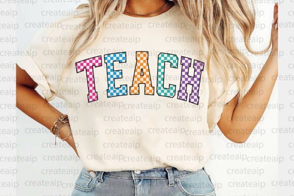 Download Teacher Checkered Varsity Png, Teach Svg - Teach svg Collection