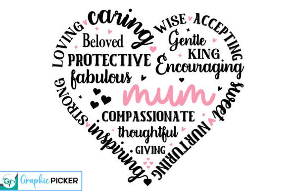 Download Mum Heart Shape SVG, Mother's Day Heart - Heart shape Collection