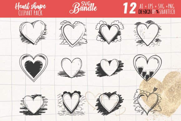 Download Heart Svg Bundle Heart Icons Heart Shape - Heart shape Collection