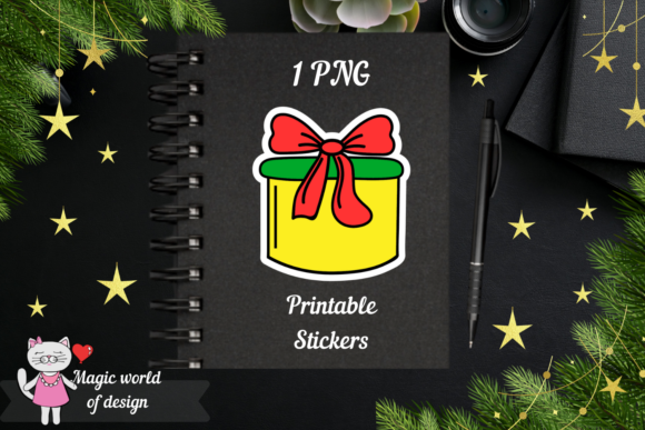 Download Christmas Gift Stickers, 1 PNG Printable - Premium Bundle