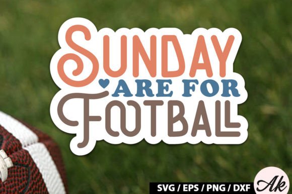 Download Sunday Are for Football Retro Stickers - Retro stickers Collection