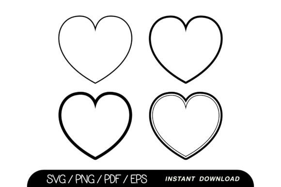 Download Heart Line Frame SVG, Heart Shape SVG - Heart shape Collection